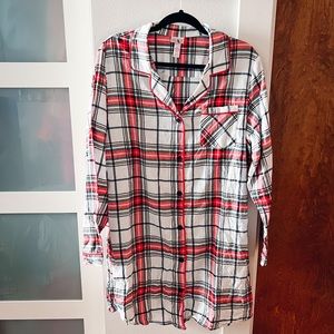 Women’s Holiday Tartan Plaid Flannel Matching Family Pajama NightGown - Target